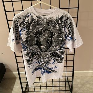 Beautiful PJ Mark t shirt with silver and black lion design